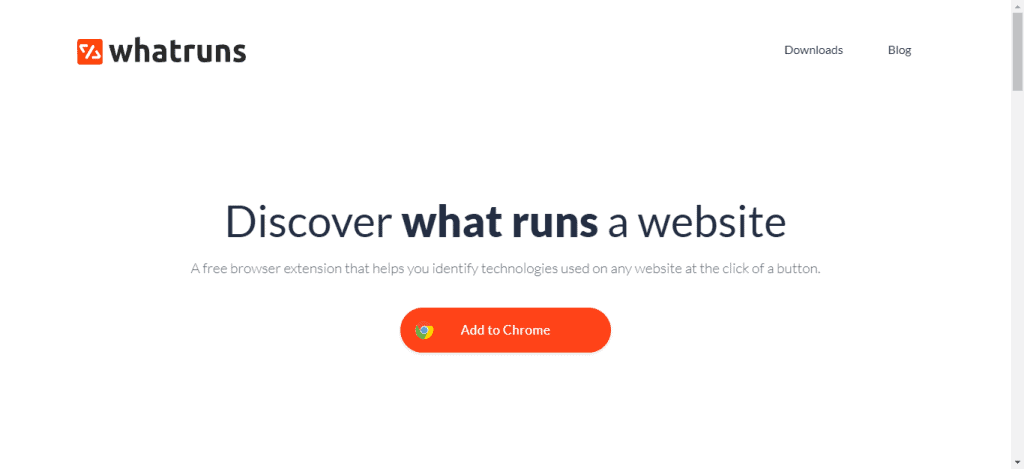 WhatRuns is a browser extension that tells you what platform a website uses and other technology information.